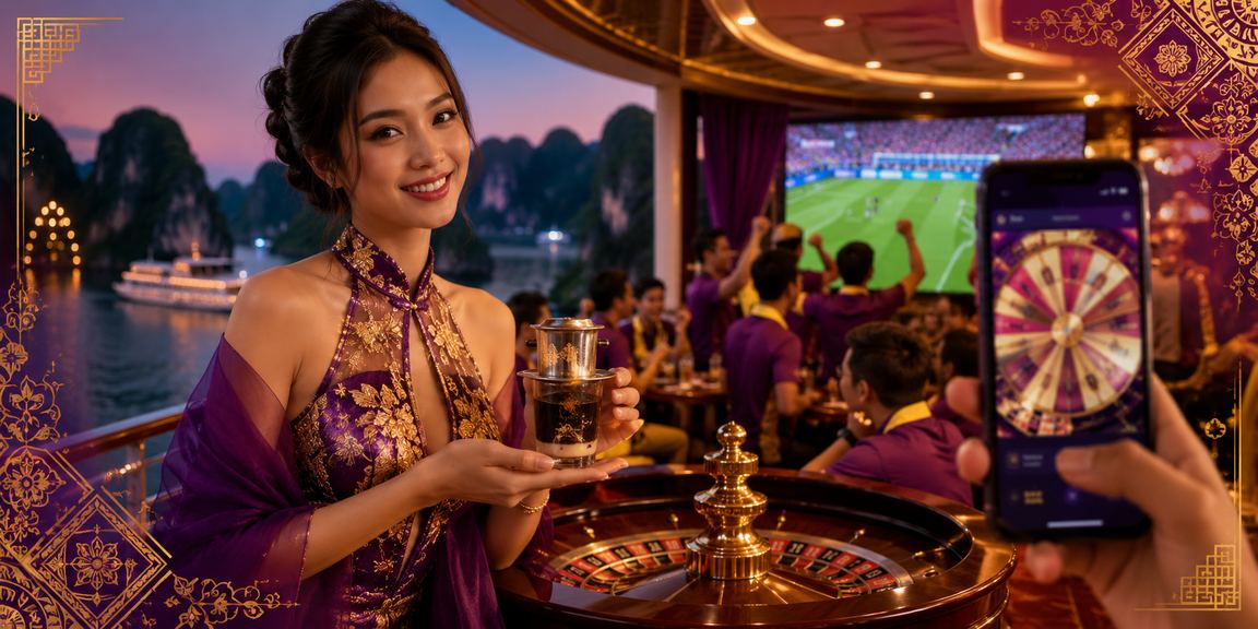 Người dùng tại Hạ Long tham gia trò chơi roulette và kiểm tra thông tin thanh toán